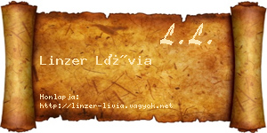 Linzer Lívia névjegykártya